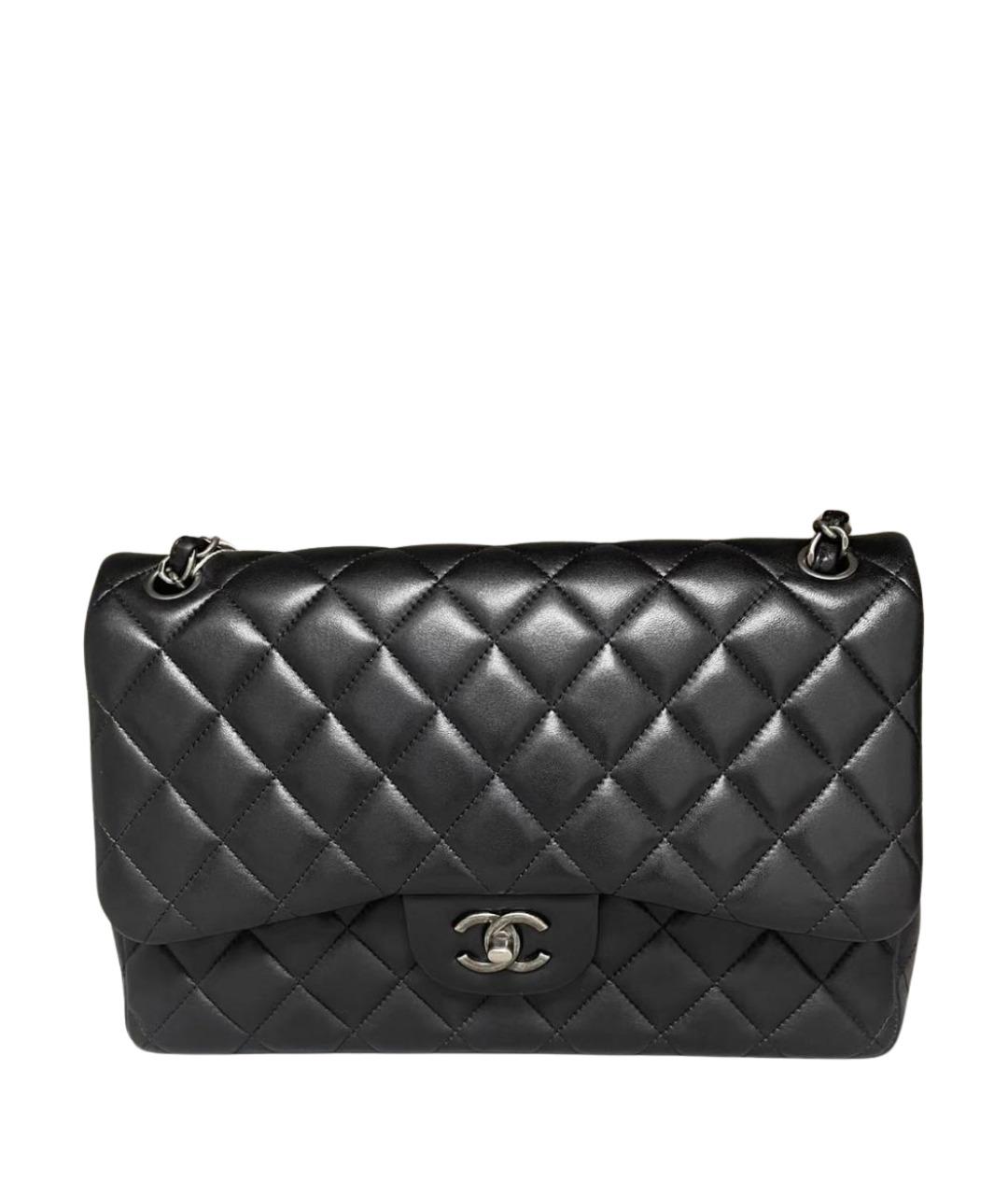 CHANEL Черная кожаная сумка через плечо, фото 1