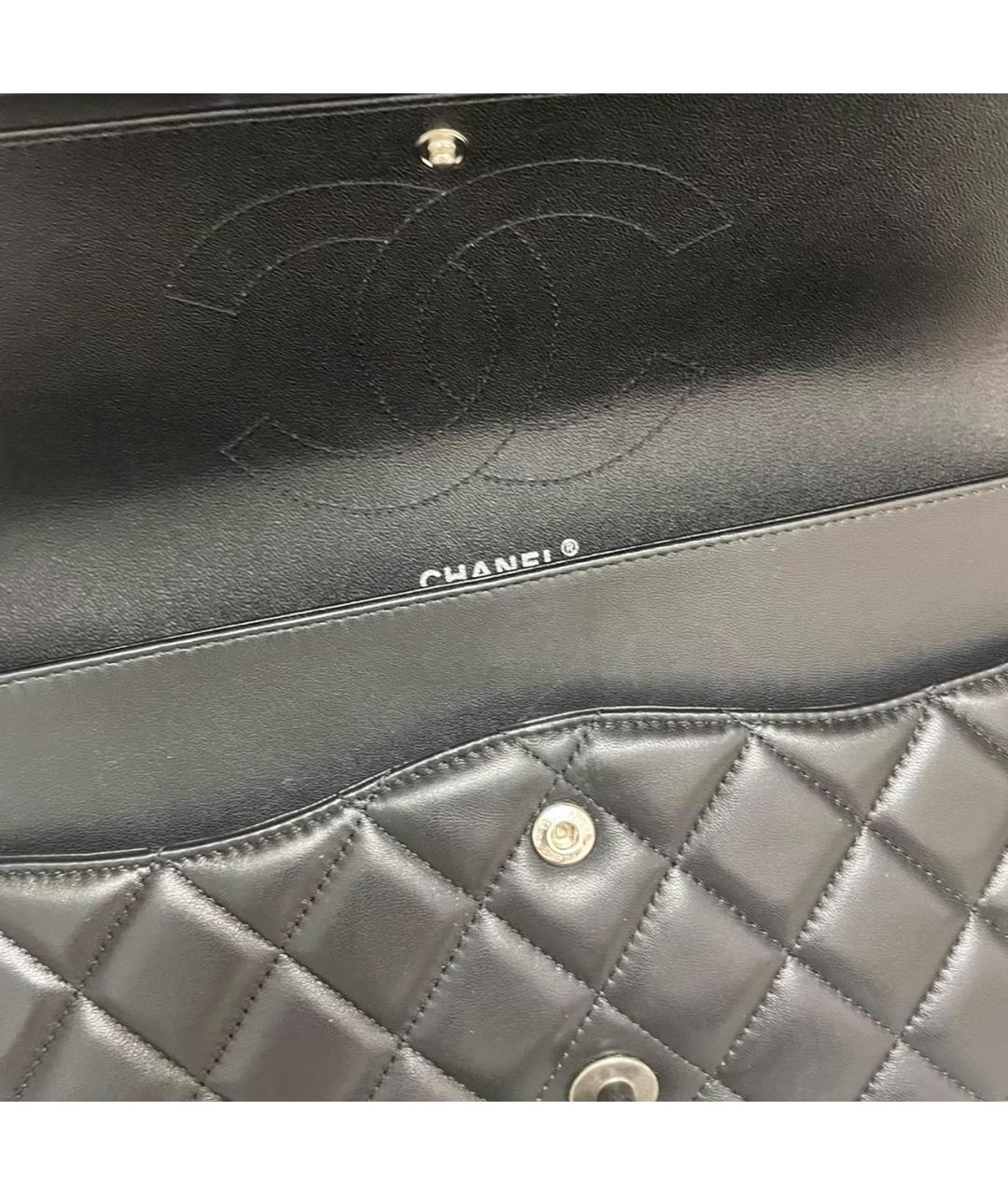 CHANEL Черная кожаная сумка через плечо, фото 7