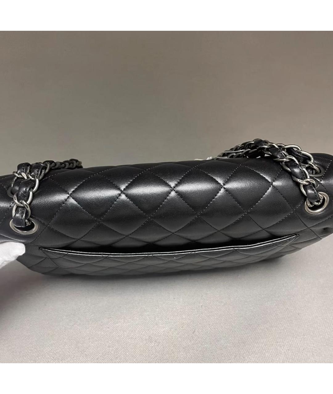 CHANEL Черная кожаная сумка через плечо, фото 6