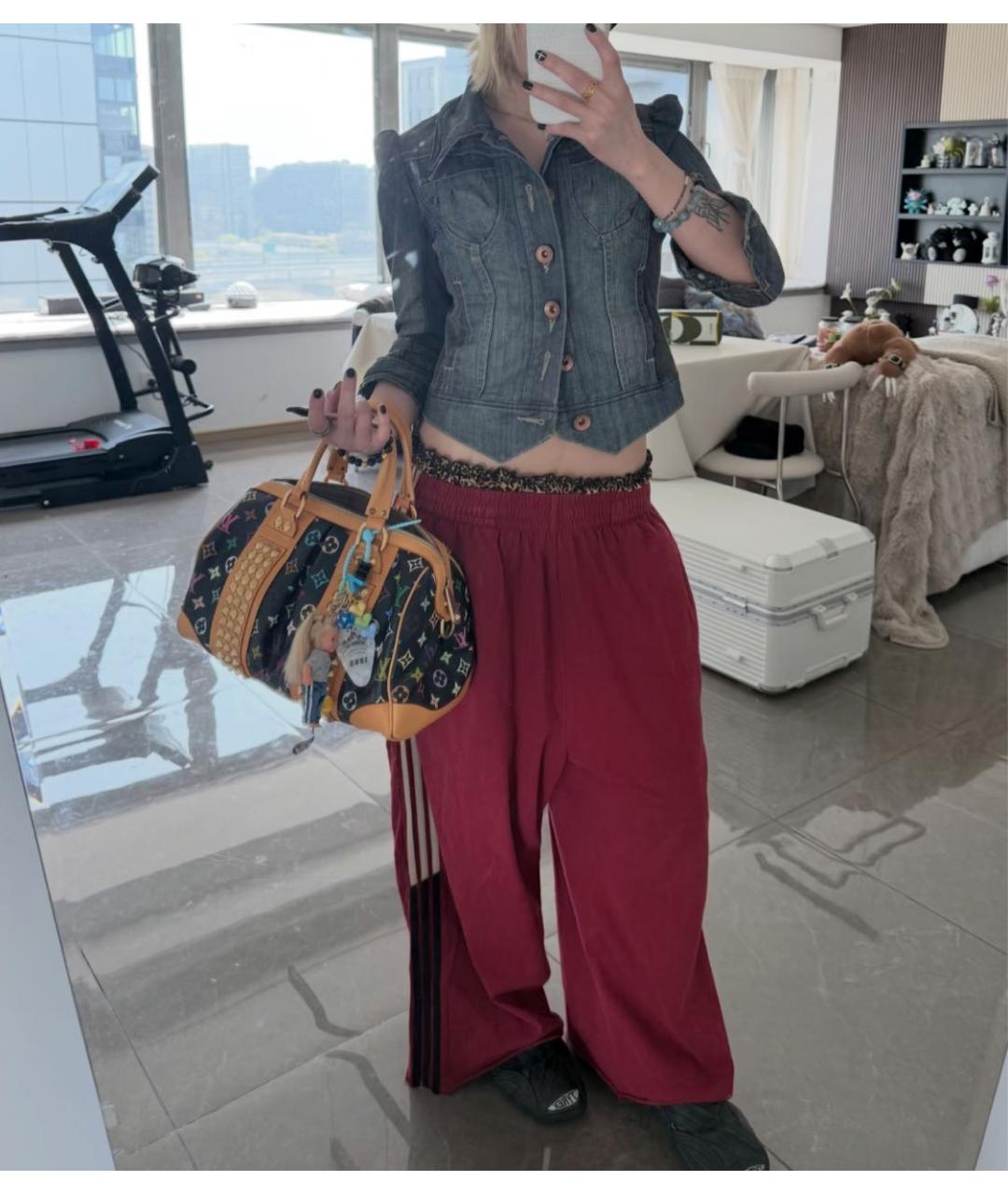 LOUIS VUITTON Черная кожаная сумка с короткими ручками, фото 4