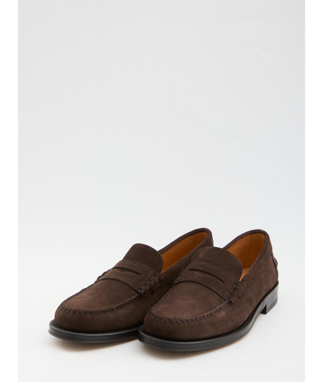 TOD'S Коричневые кожаные лоферы, фото 2