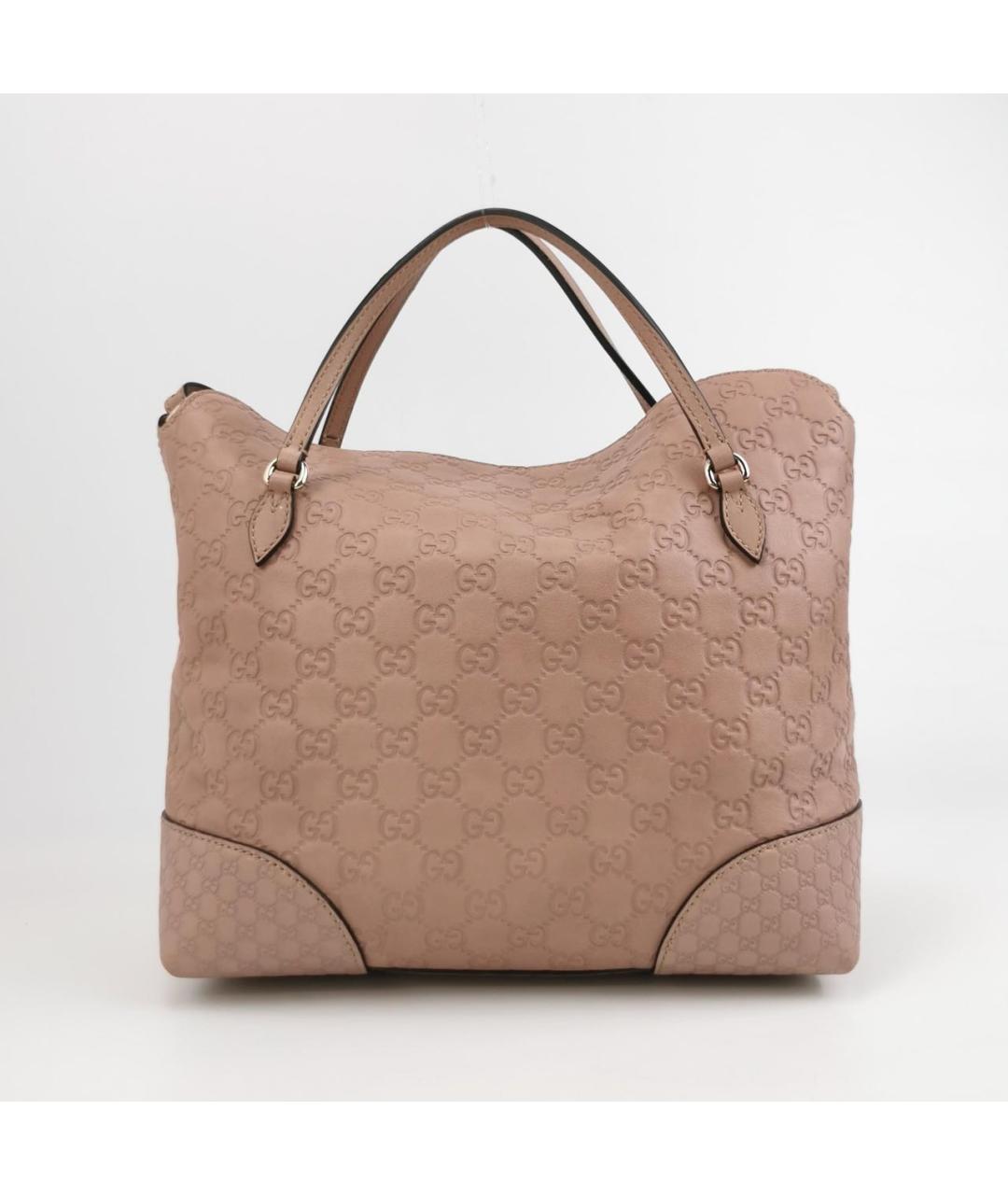 GUCCI Розовая кожаная сумка тоут, фото 4