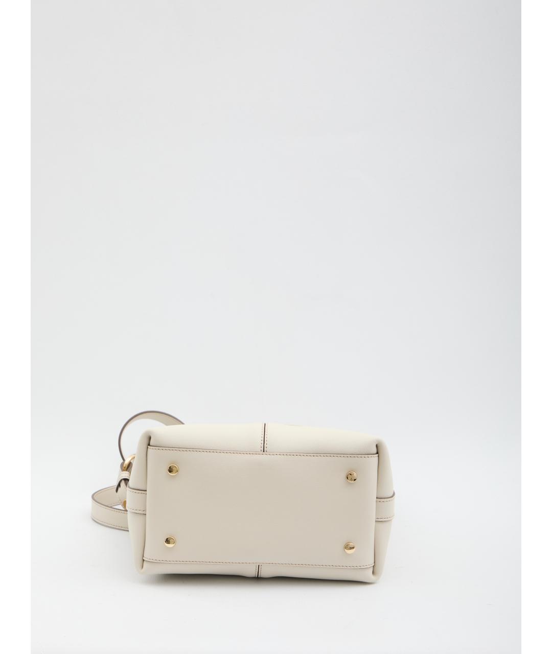 TOD'S Белая кожаная сумка через плечо, фото 3