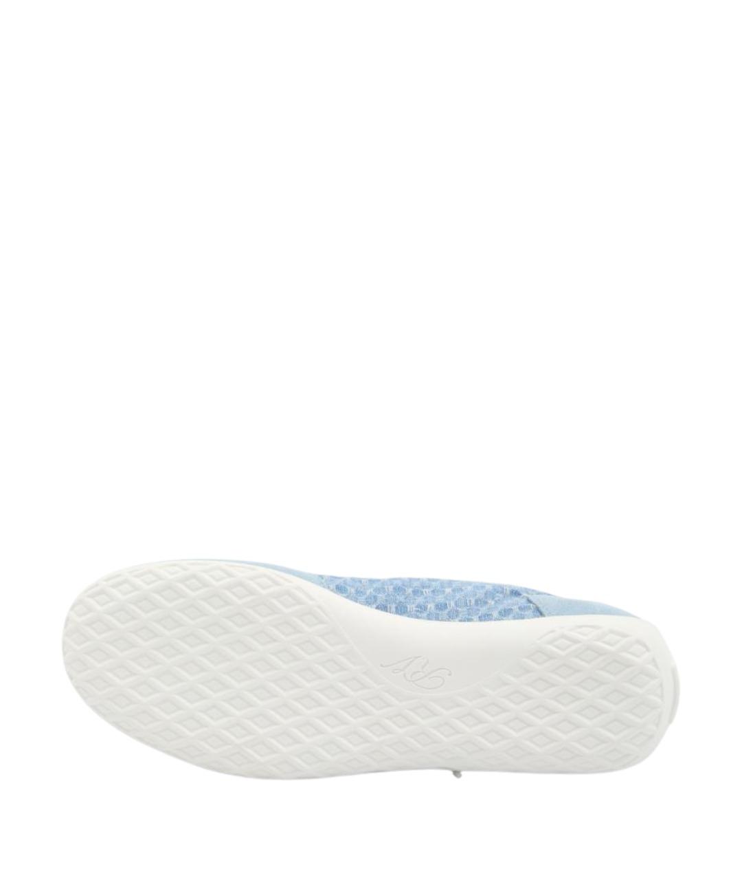 ROGER VIVIER Голубые кожаные кеды, фото 4