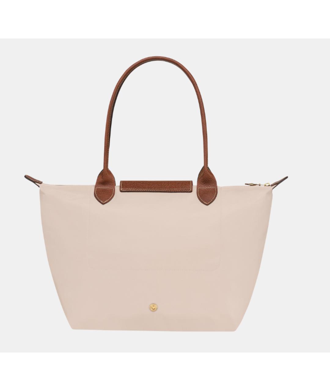 LONGCHAMP Бежевая тканевая сумка тоут, фото 3