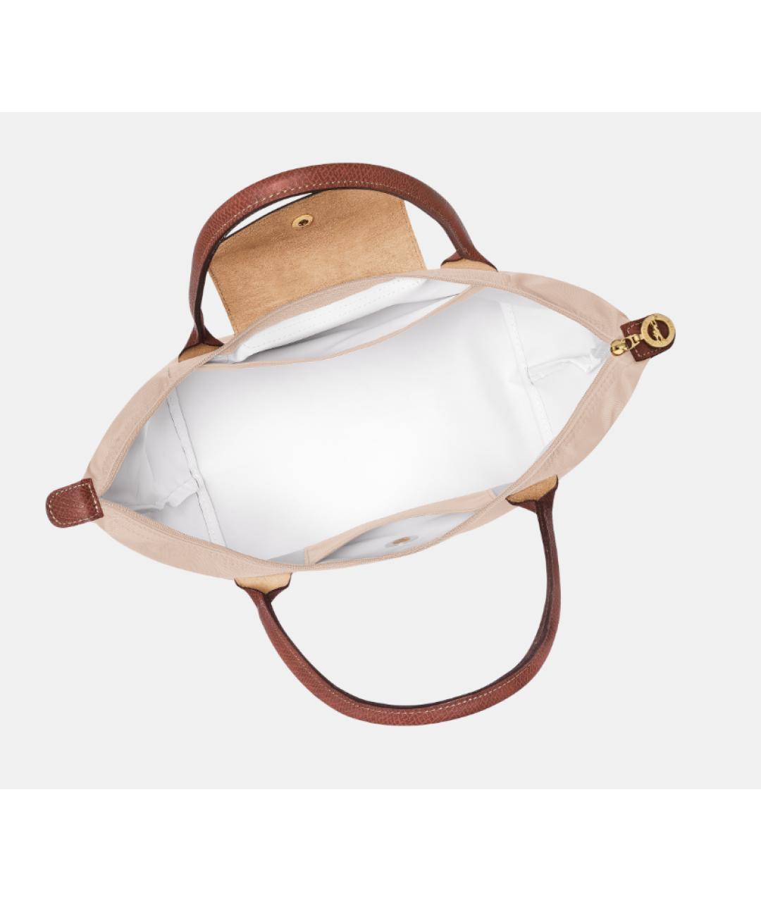 LONGCHAMP Бежевая тканевая сумка тоут, фото 4