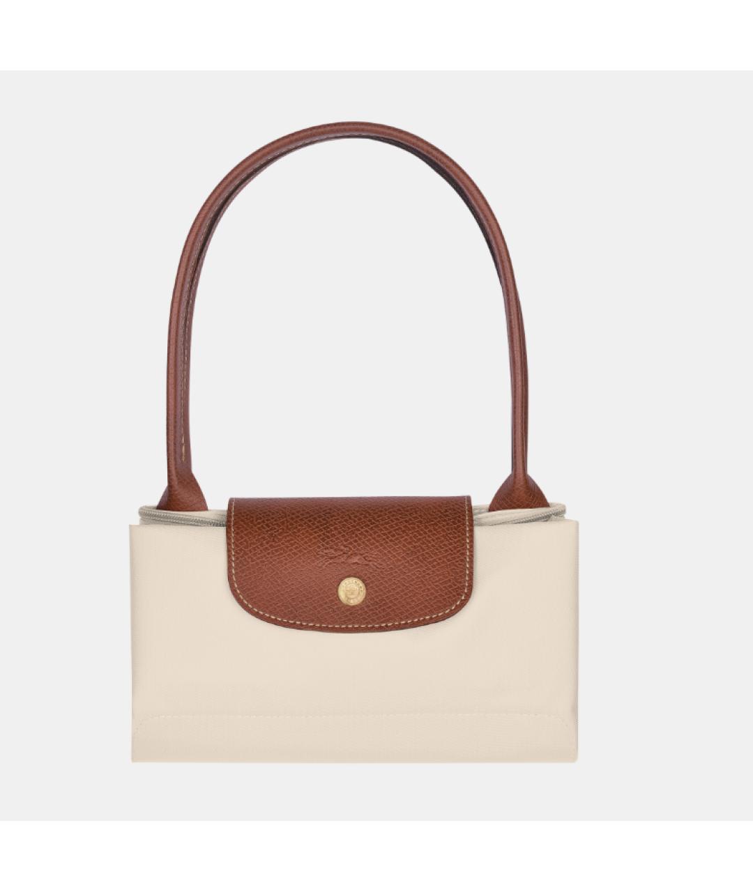 LONGCHAMP Бежевая тканевая сумка тоут, фото 5