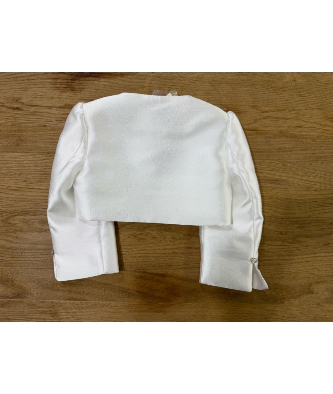 MONNALISA Белый вискозный жакет / жилет, фото 2
