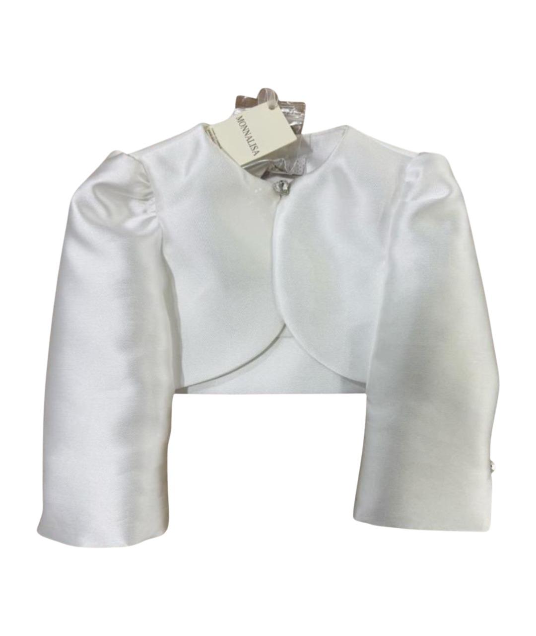 MONNALISA Белый вискозный жакет / жилет, фото 1
