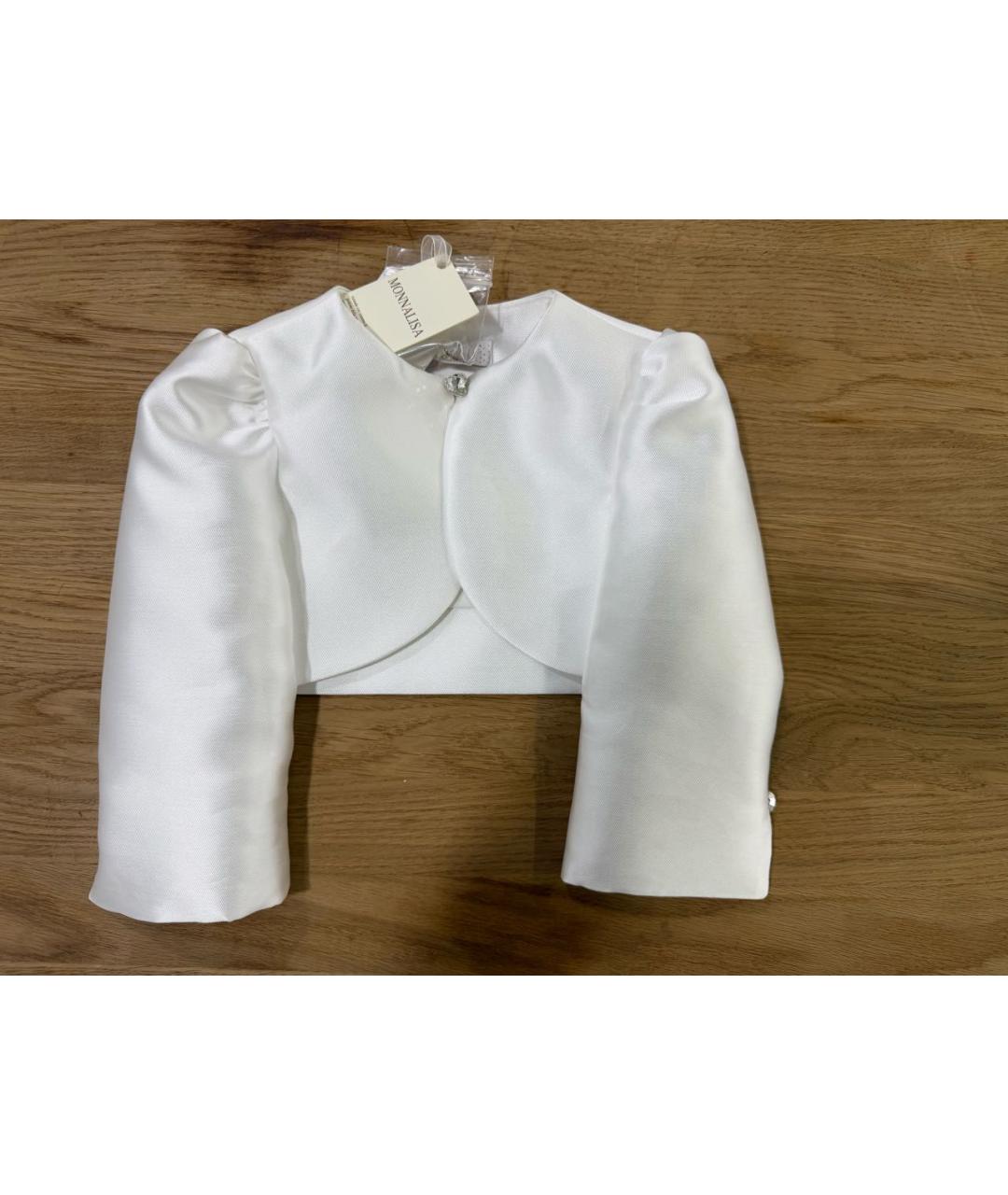 MONNALISA Белый вискозный жакет / жилет, фото 6