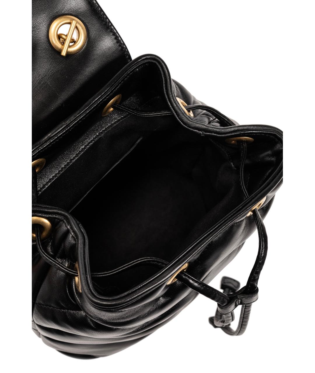 GUCCI Черный кожаный рюкзак, фото 6