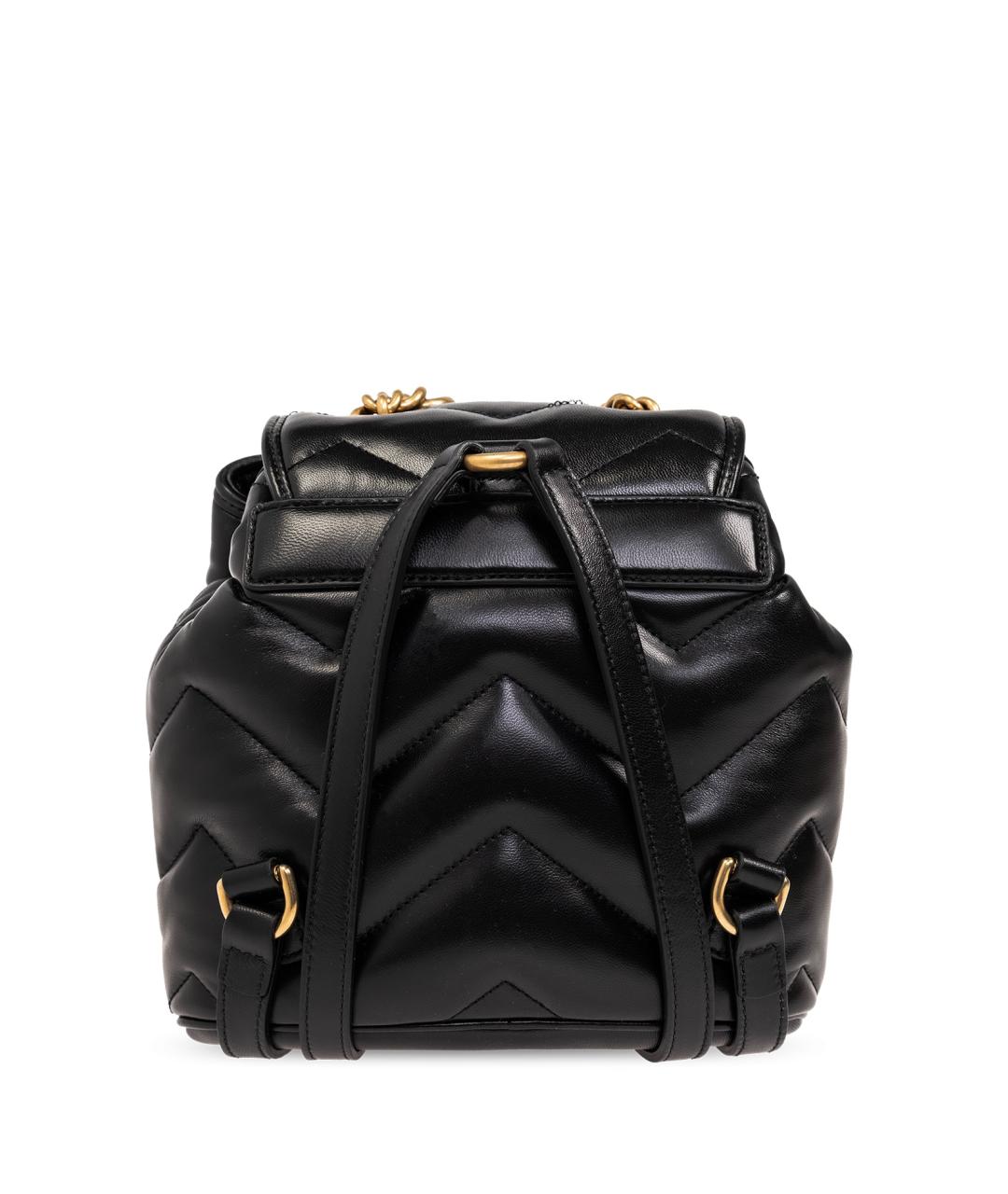 GUCCI Черный кожаный рюкзак, фото 4