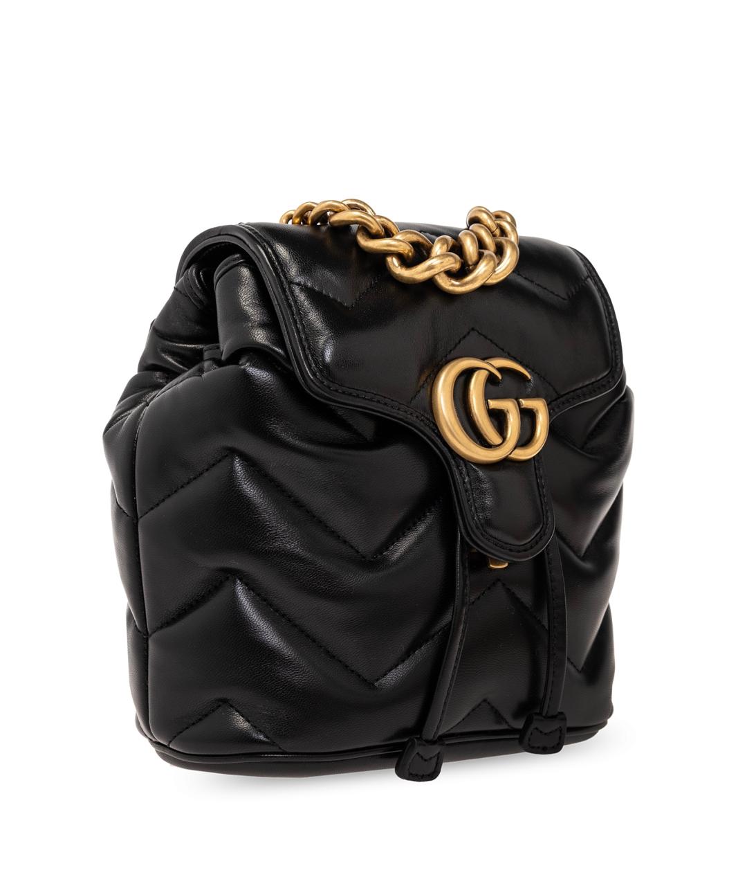 GUCCI Черный кожаный рюкзак, фото 3