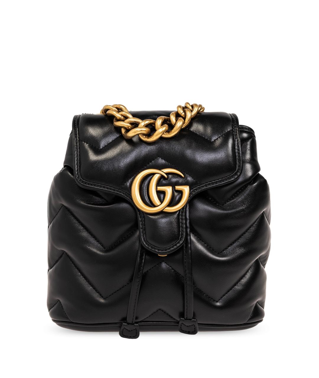 GUCCI Черный кожаный рюкзак, фото 7