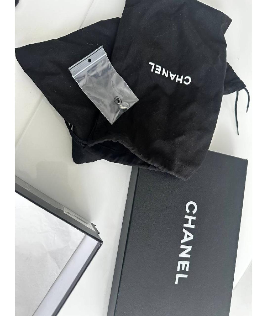 CHANEL Черные кожаные мюли, фото 9