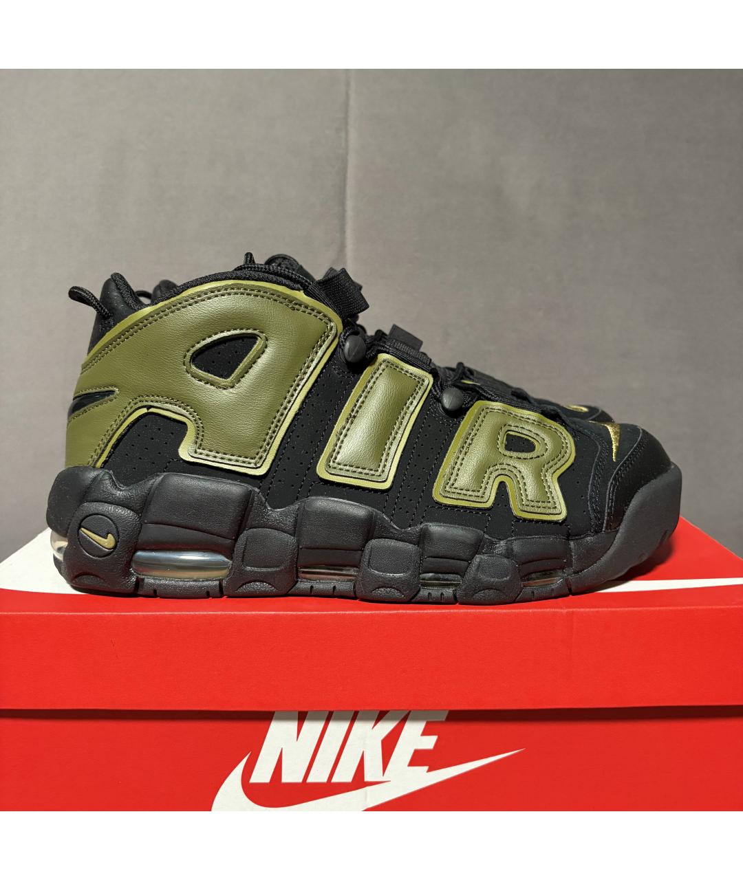 NIKE Черные кожаные высокие кроссовки / кеды, фото 2