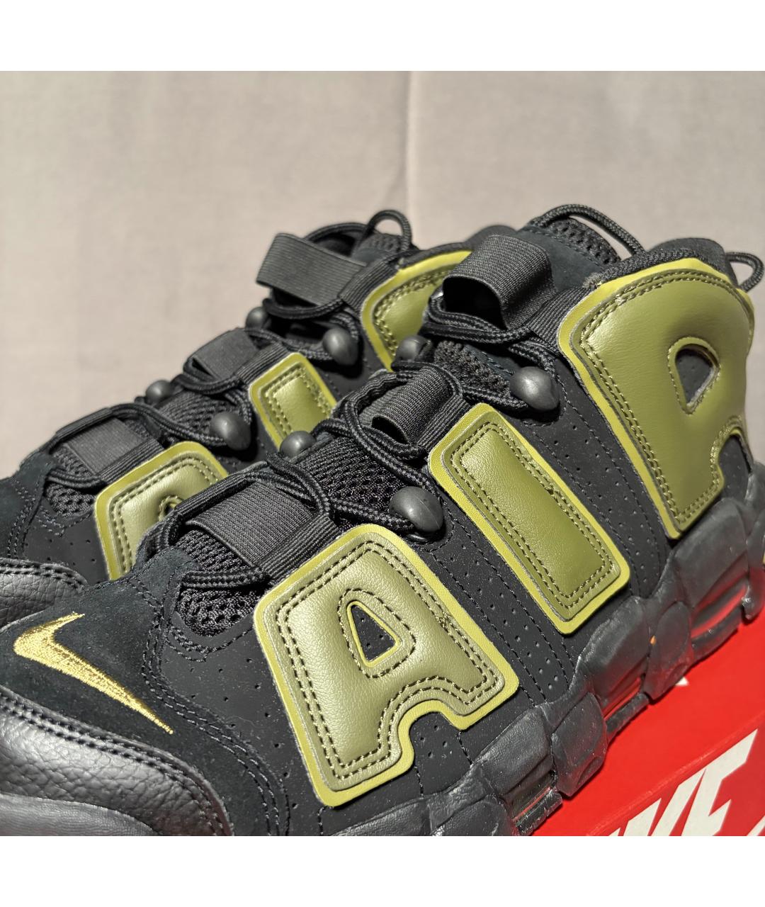 NIKE Черные кожаные высокие кроссовки / кеды, фото 6