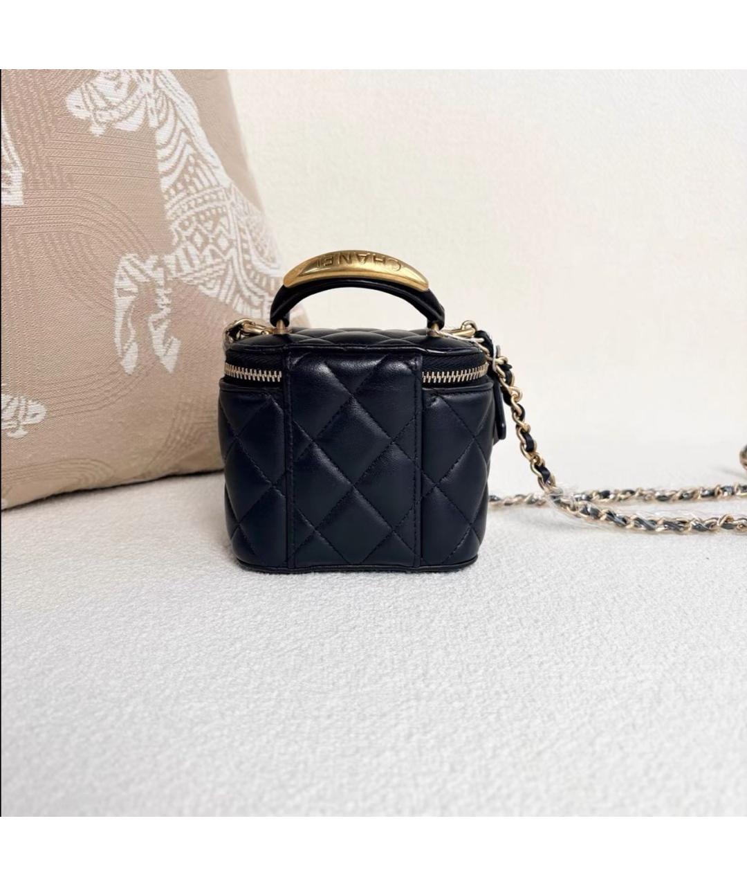 CHANEL Черная кожаная сумка через плечо, фото 4