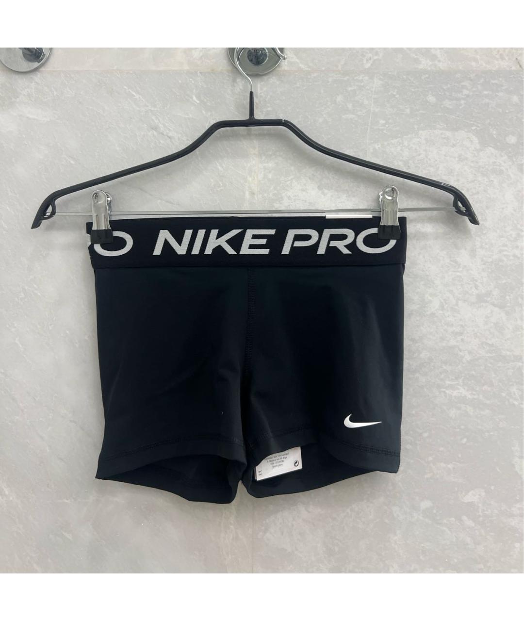 NIKE Черные полиэстеровые шорты, фото 4