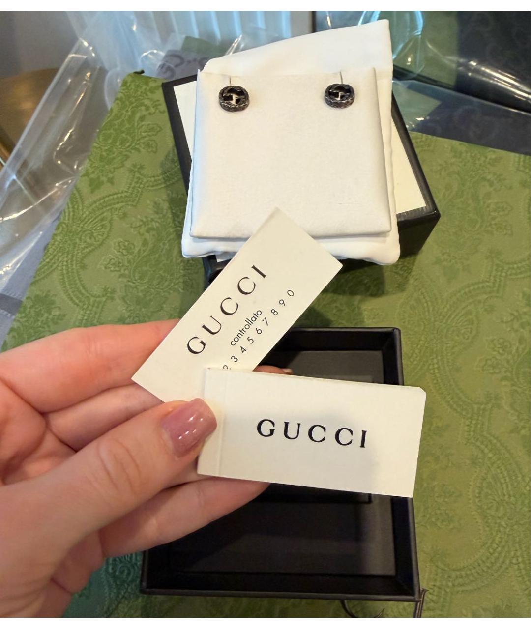 GUCCI Серебряные серебряные серьги, фото 6