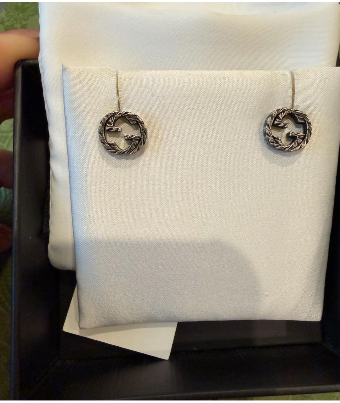 GUCCI Серебряные серебряные серьги, фото 3