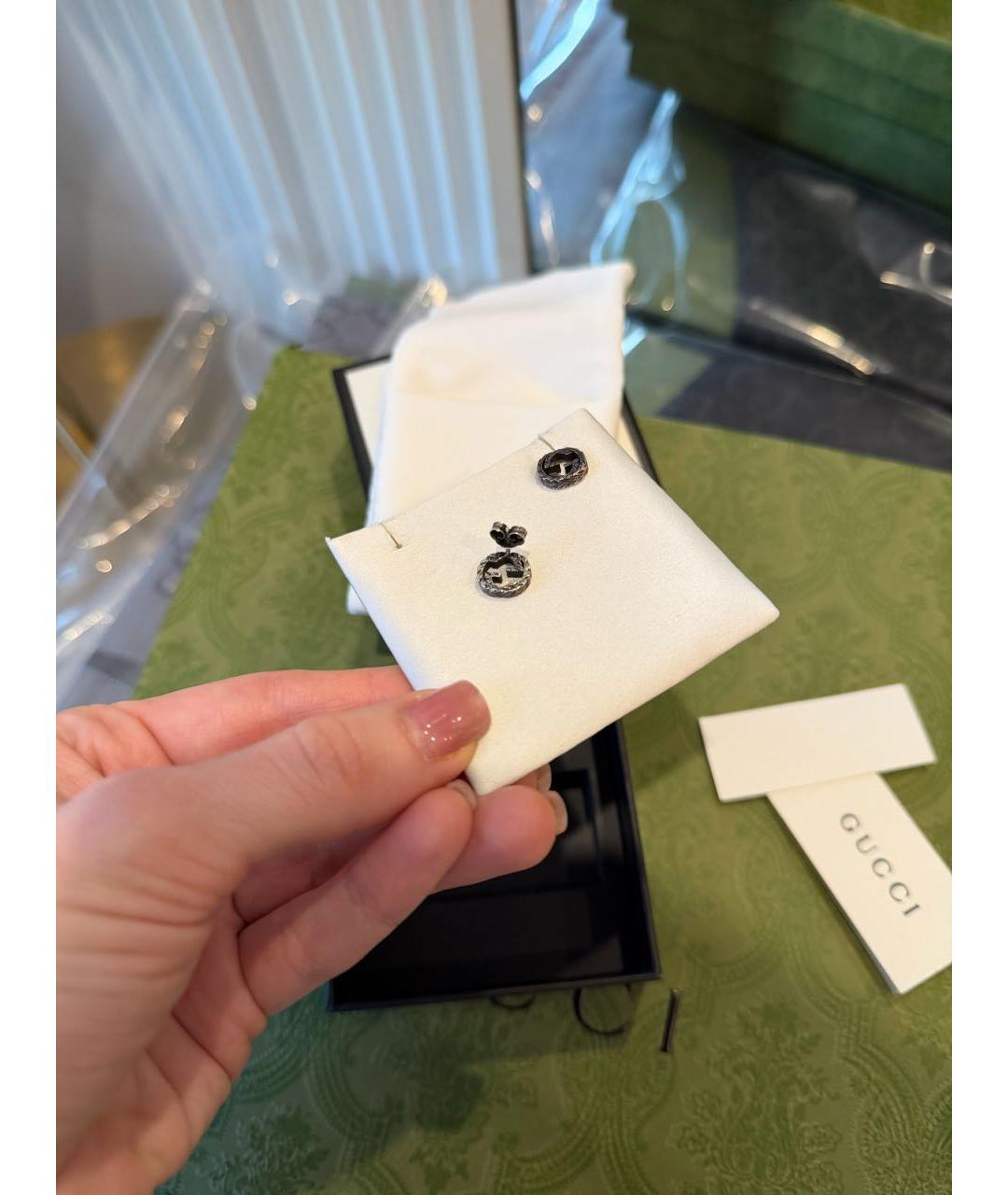 GUCCI Серебряные серебряные серьги, фото 5