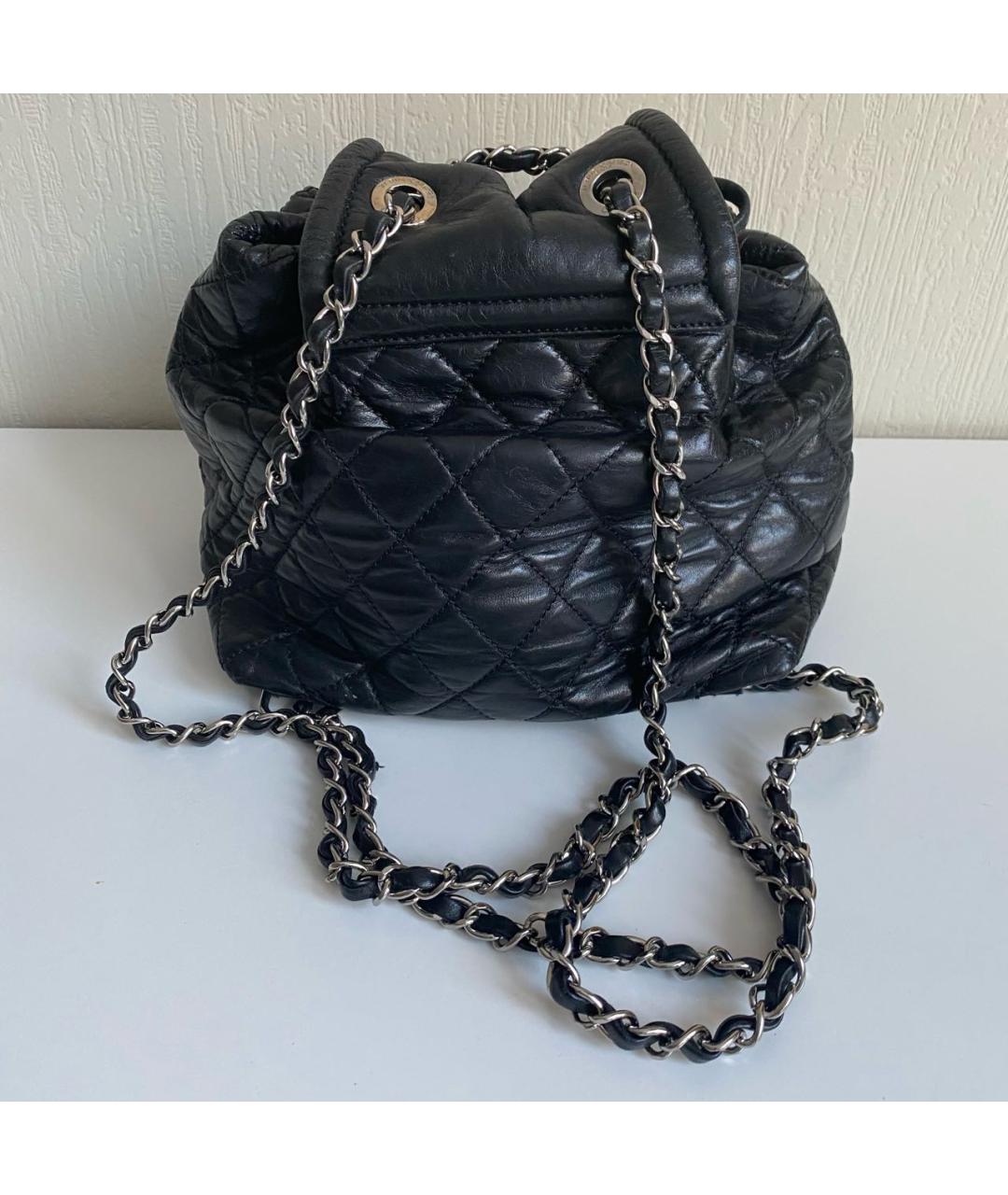 CHANEL Черный кожаный рюкзак, фото 2