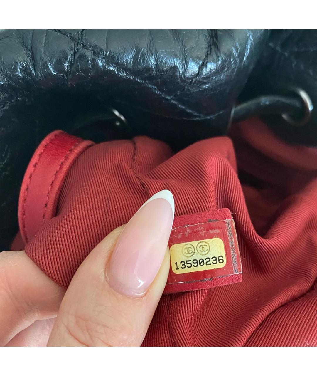 CHANEL Черный кожаный рюкзак, фото 6