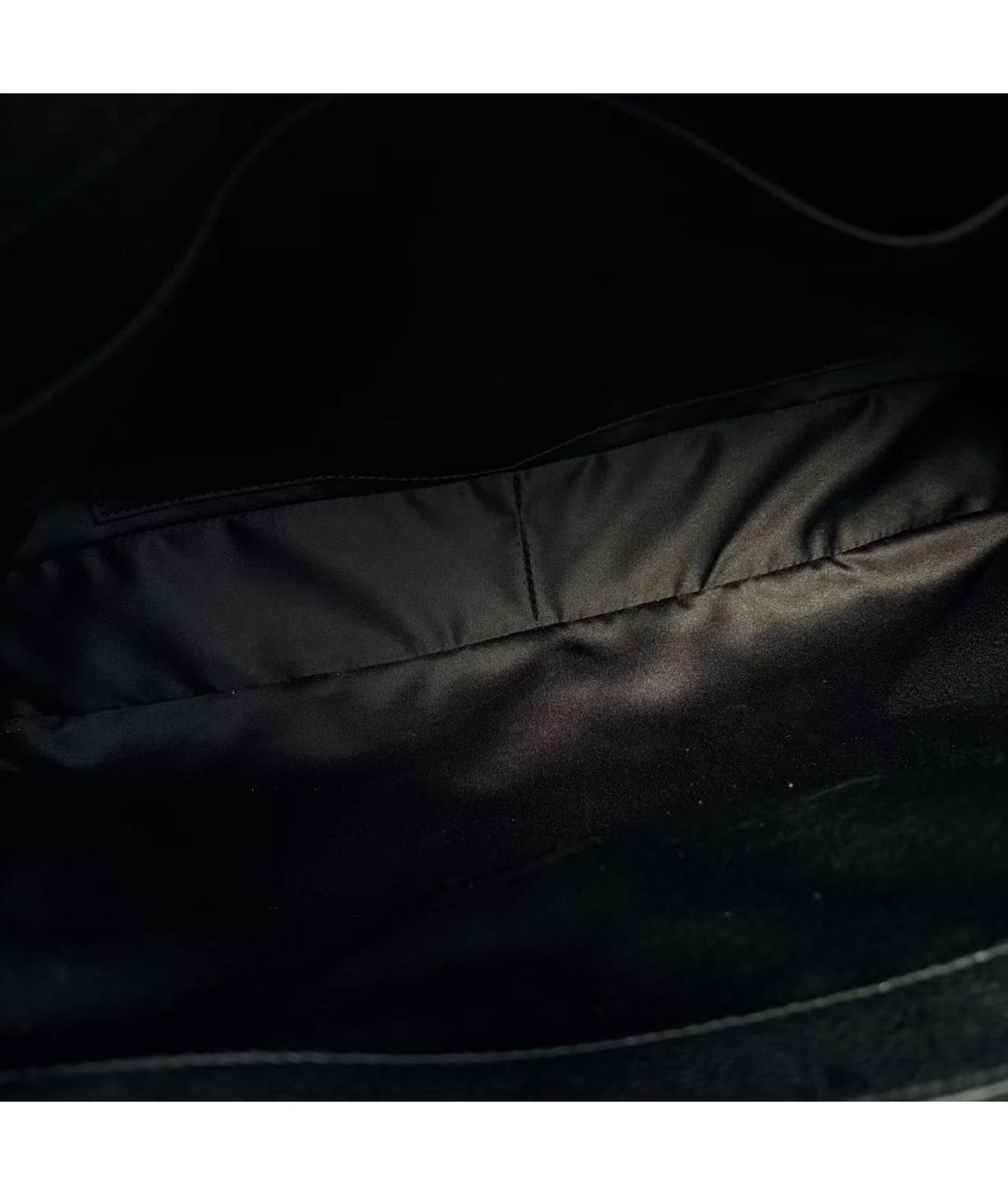 CHANEL Черная кожаная сумка тоут, фото 8