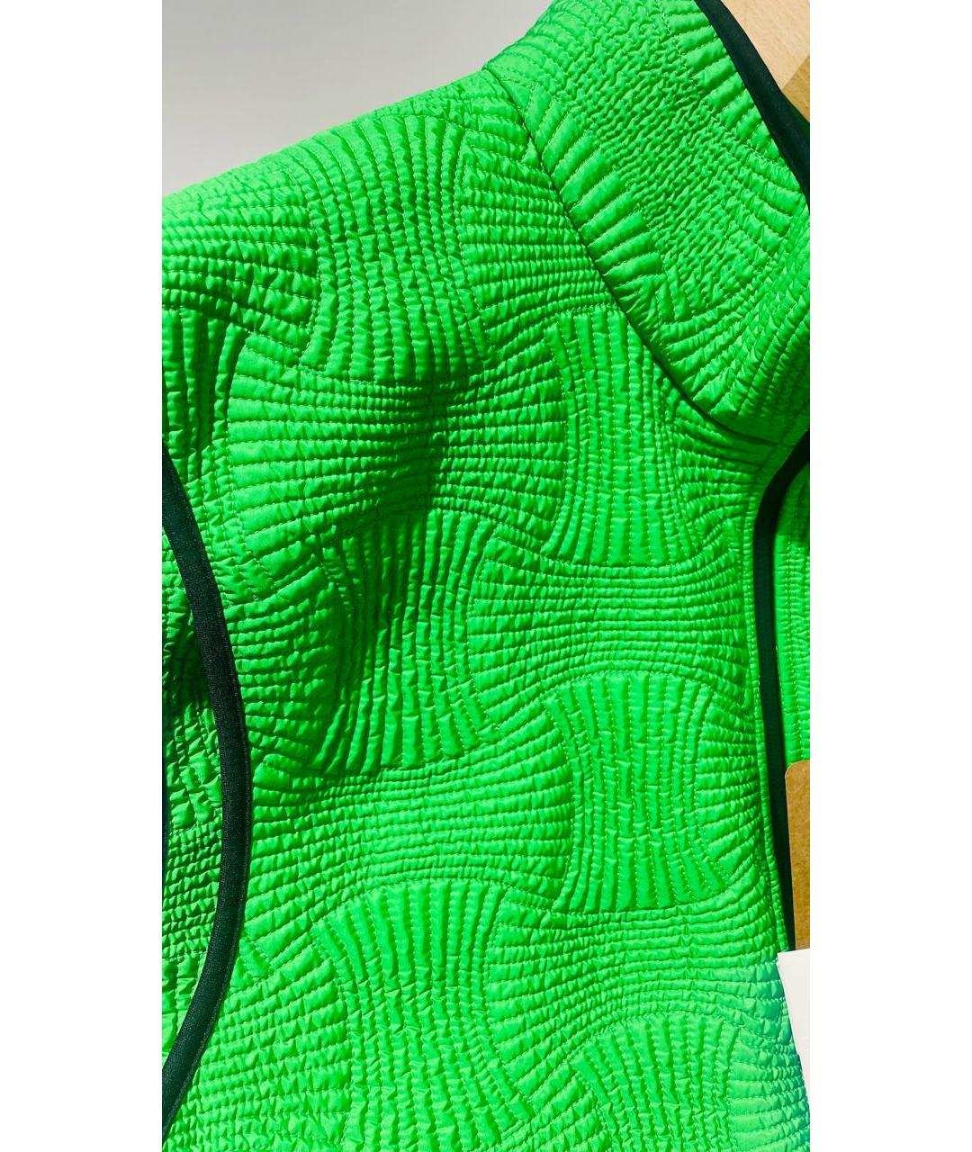 BOTTEGA VENETA Салатовый полиамидовый жилет, фото 4