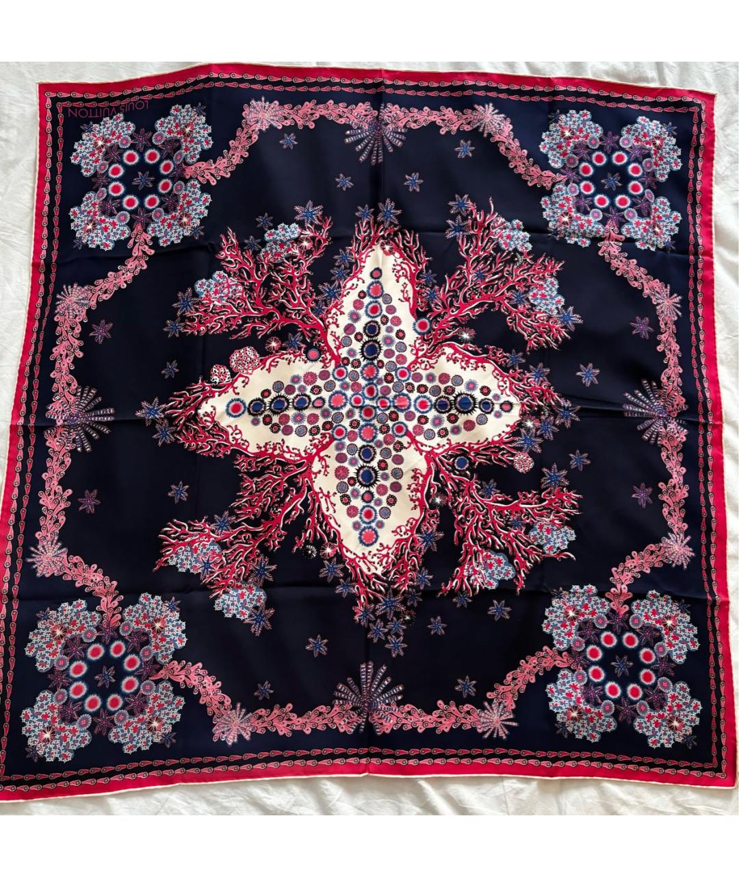 LOUIS VUITTON Мульти шелковый платок, фото 6