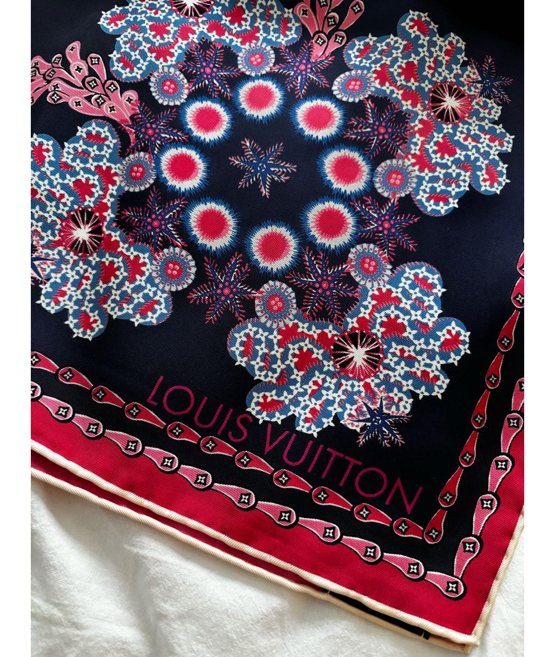 LOUIS VUITTON Мульти шелковый платок, фото 5