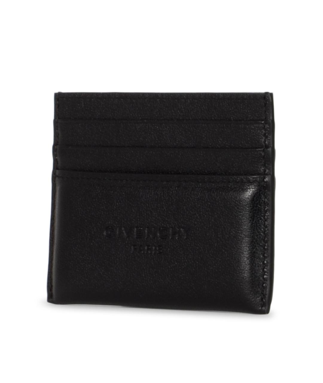 GIVENCHY Черный кожаный кошелек, фото 2