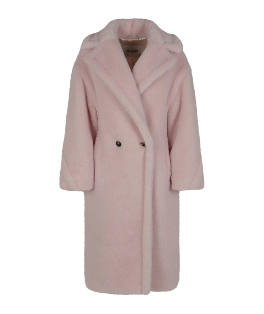 MAX MARA Розовое шерстяное пальто, фото 1