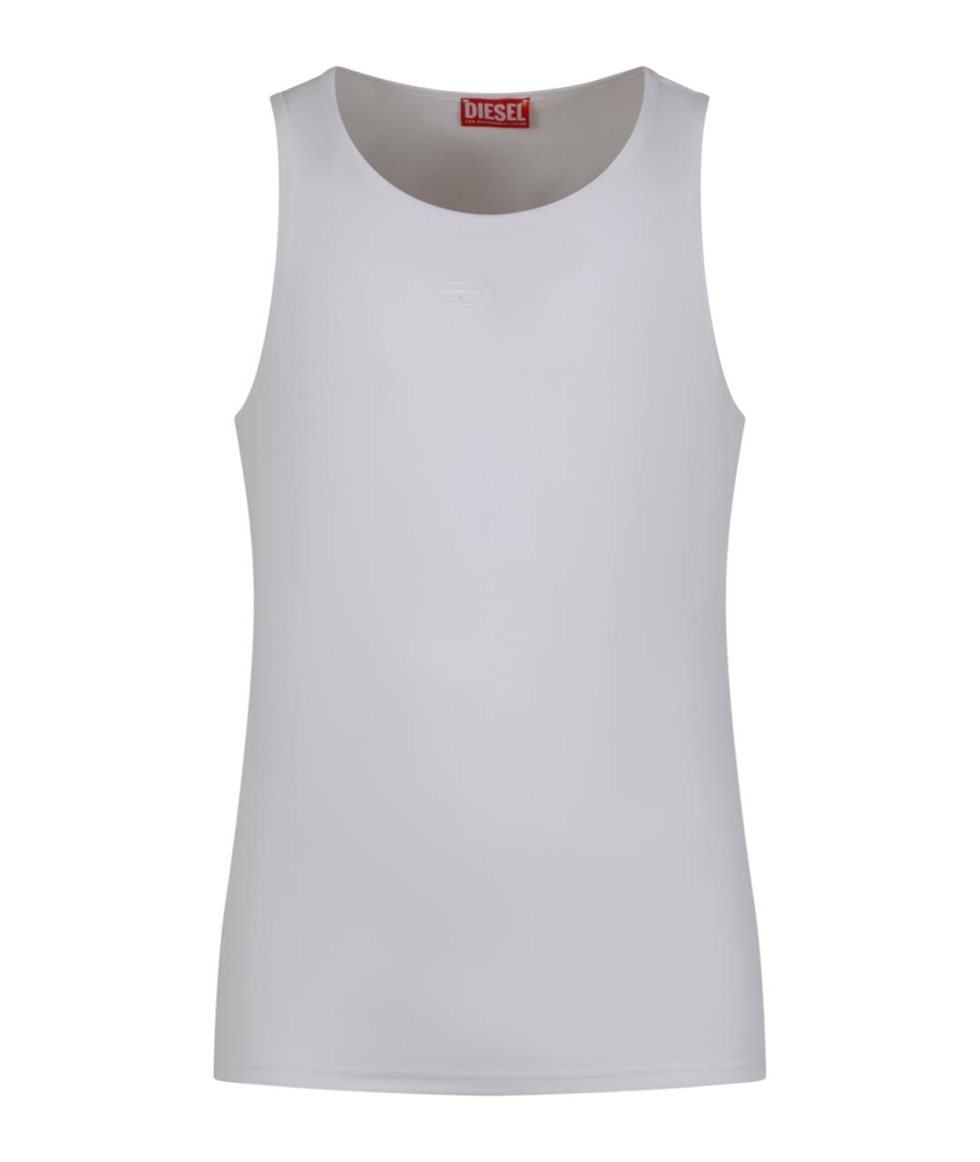 DIESEL Белая хлопковая майка, фото 1