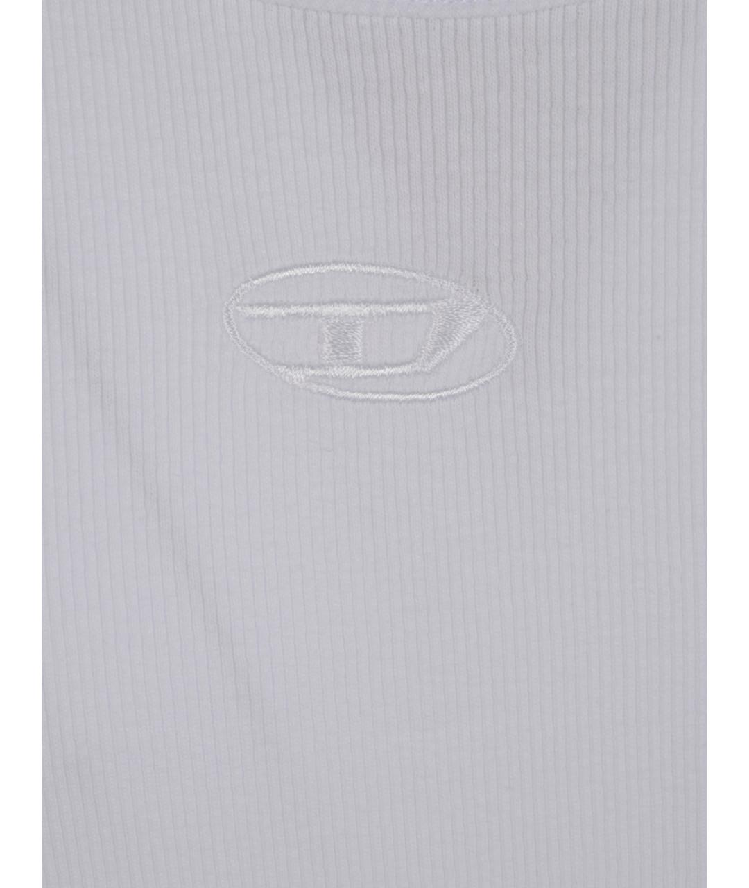 DIESEL Белая хлопковая майка, фото 3