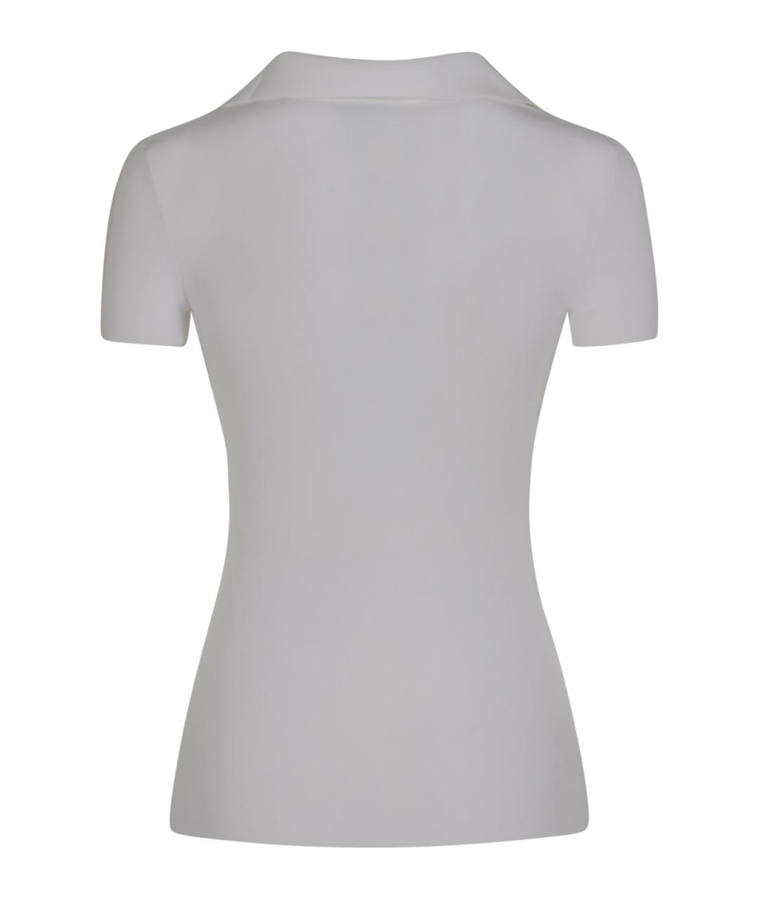 BALENCIAGA Белая вискозная футболка, фото 2