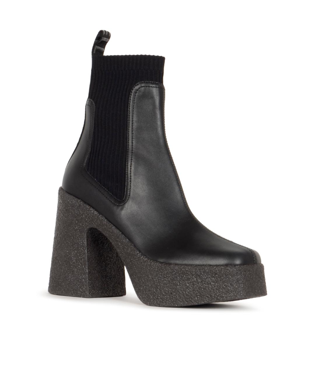 STELLA MCCARTNEY Черные ботильоны из искусственной кожи, фото 2