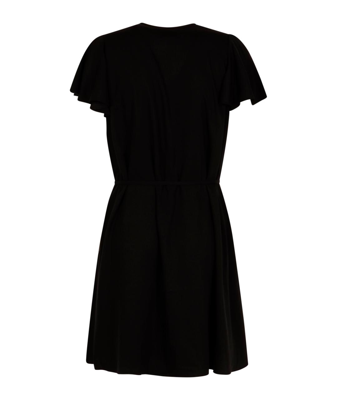 DIESEL Черное вискозное повседневное платье, фото 2