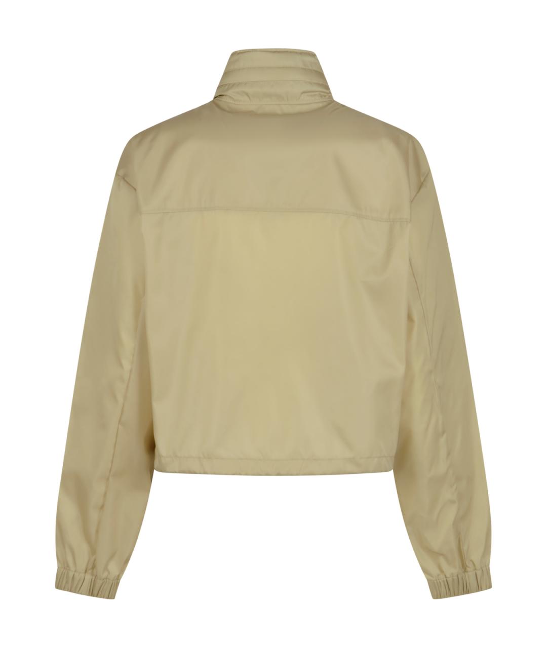 PRADA Бежевая полиамидовая куртка, фото 2