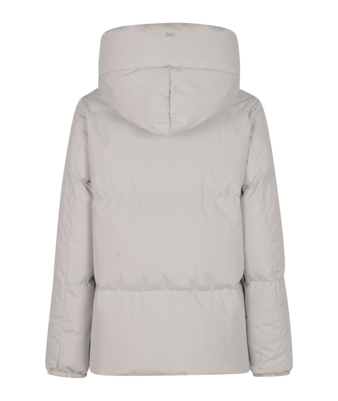 HERNO Белый полиэстеровый пуховик, фото 2