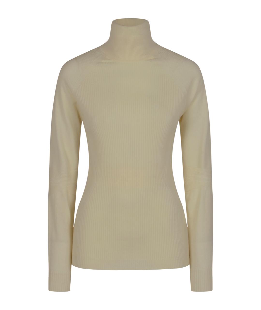 MONCLER GRENOBLE Бежевая шерстяная водолазка, фото 1