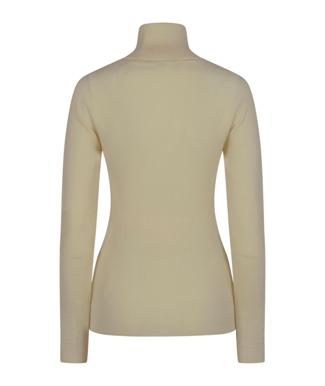 MONCLER GRENOBLE Бежевая шерстяная водолазка, фото 2