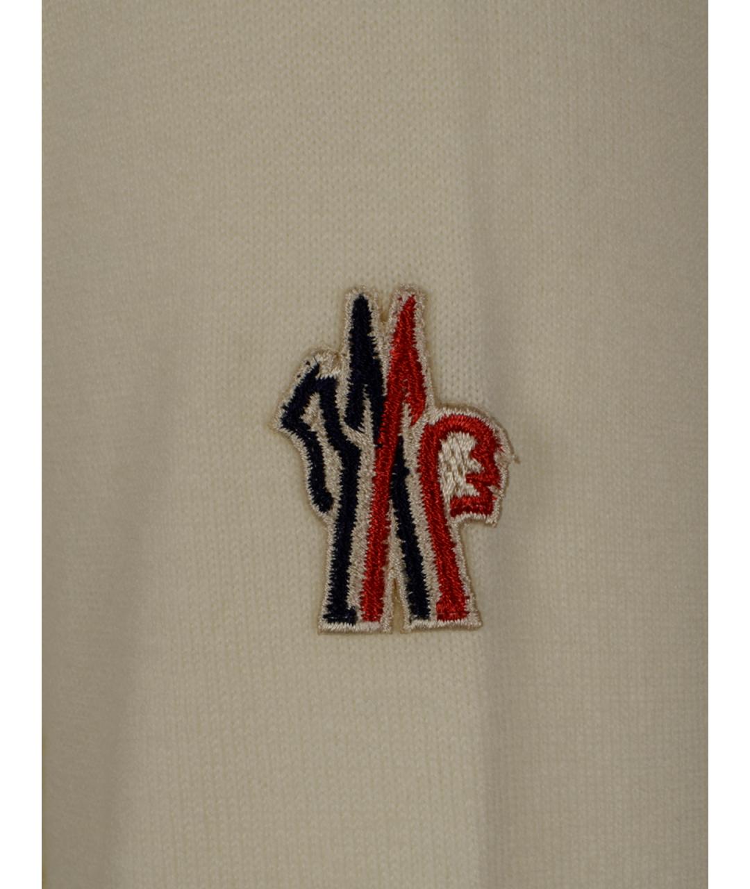 MONCLER GRENOBLE Бежевая шерстяная водолазка, фото 3