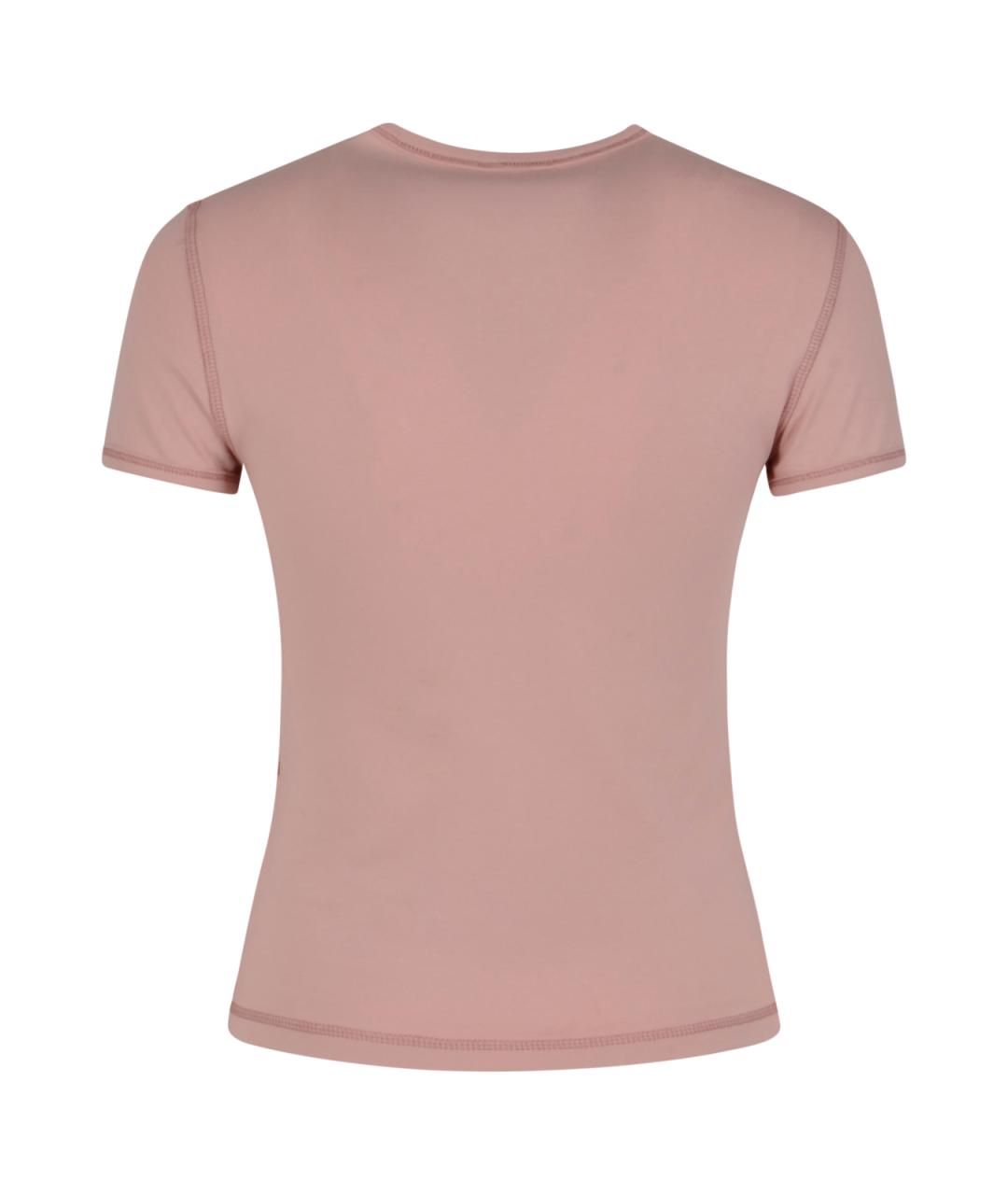 DIESEL Розовая хлопковая футболка, фото 2