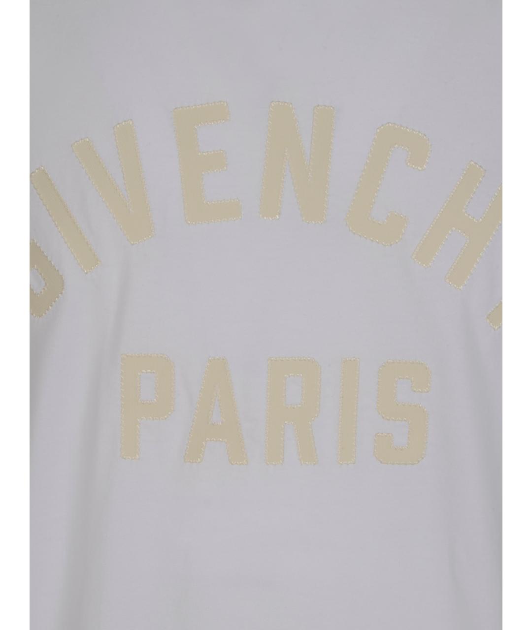 GIVENCHY Белая хлопковая футболка, фото 3