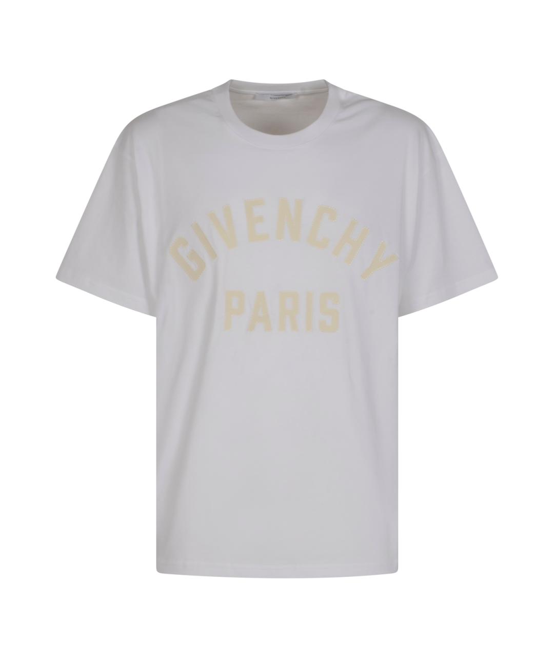 GIVENCHY Белая хлопковая футболка, фото 1