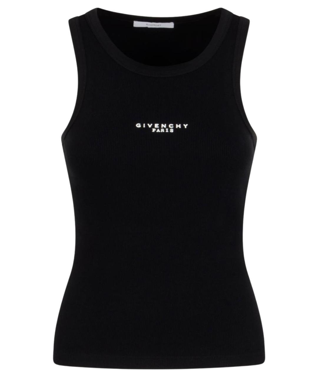 GIVENCHY Черная хлопковая майка, фото 1