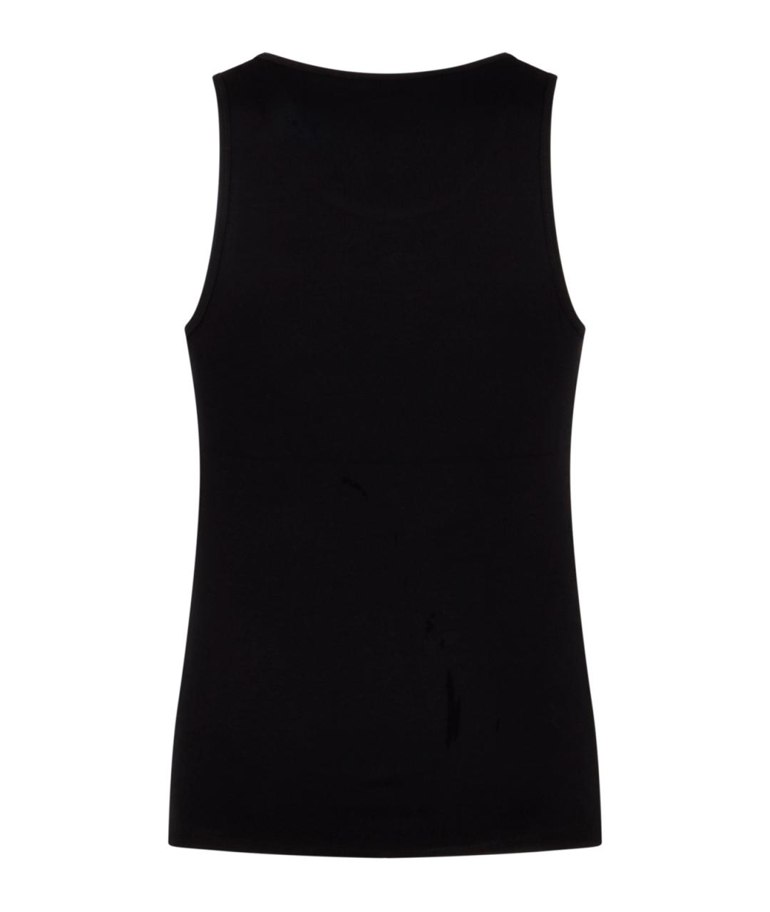 DIESEL Черная хлопковая майка, фото 2