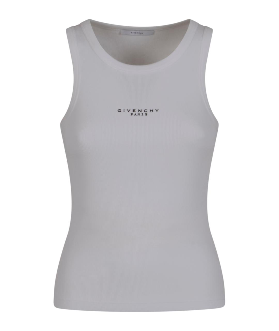 GIVENCHY Белая хлопковая майка, фото 1